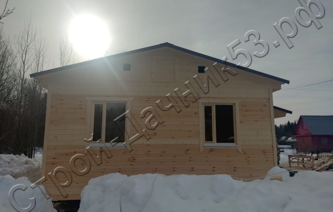 3 Каркасно-щитовой дом Д-30, 6х6м, 37,5  М², Московская область, Волоколамский район, СНТ Ниимаш. (4)